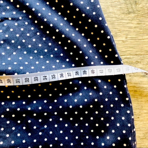 MOVING SALE 🔥  PORTMANS Navy & White Polka Dot Pencil Dress Size EUC 10 - Picture 12 of 16